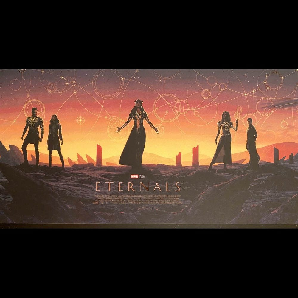 ETERNALS Marvel Studios by Matt Ferguson - MCU Disney poster EXCLUSIVE! HTF!